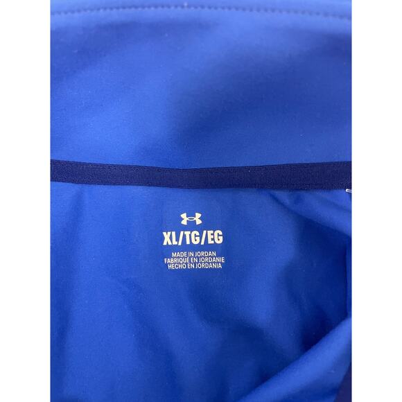 Under Armour Meridian Jacket Men's XL Navy Blue Quarter Zip Pullover NWT - Picture 3 of 10